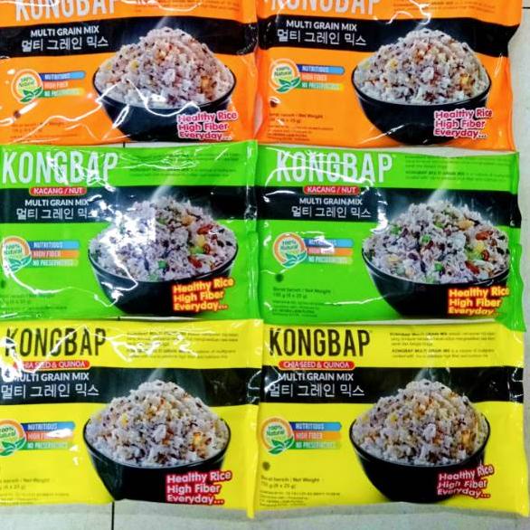 

Terbaik Kongbap multi grain mix isi 6 sachet*25 gram gas !!