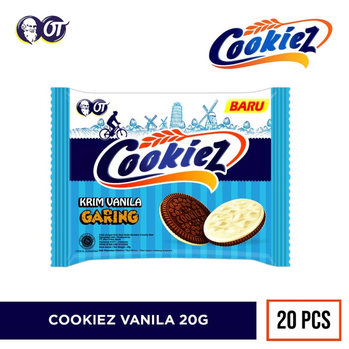 

Wafer-Biskuit- Cookiez Krim Vanila Garing Isi 20Pcs -Biskuit-Wafer.