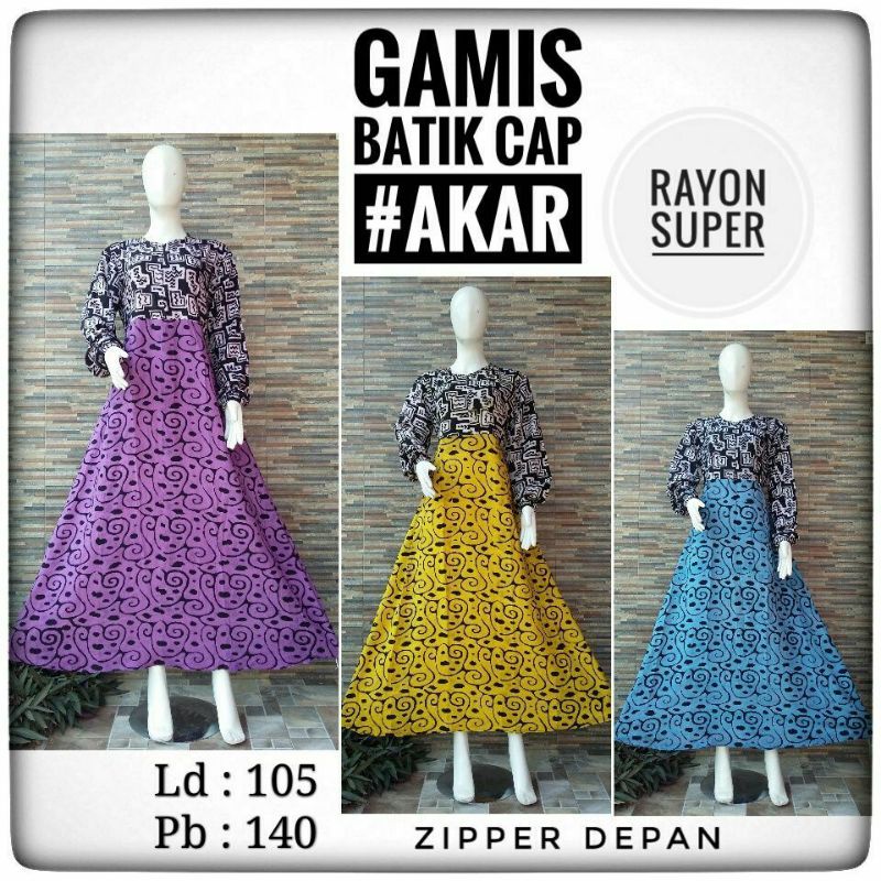 GAMIS KLOK JUMBO BATIK GAMIS BATIK JUMBO Gamis batik muslim