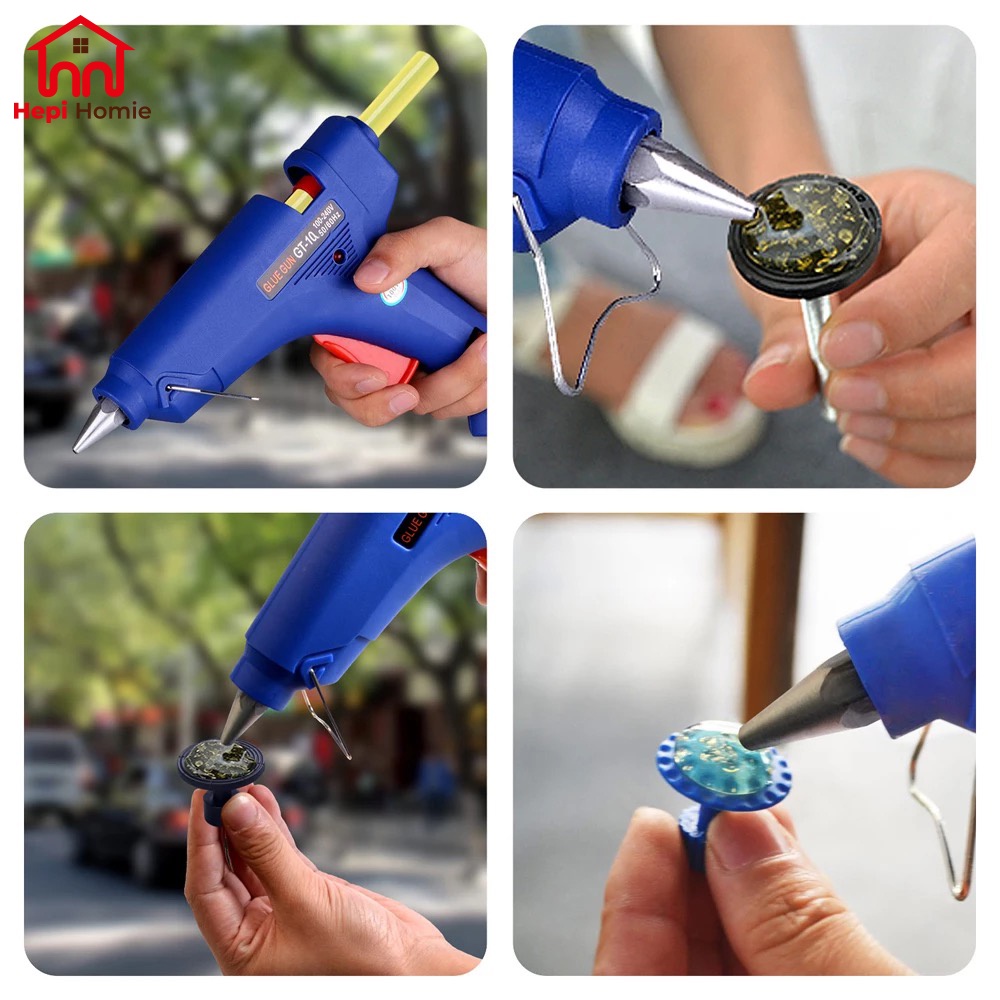 [HH] HOT MELT GLUE GUN 20 WATT / PISTOL LEM TEMBAK CEPAT PANAS STICK REFILL