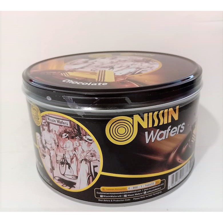 NISSIN WAFER CHOCOLATE MINI / WAFER COKLAT MINI / WAFER KALENG 200 GR