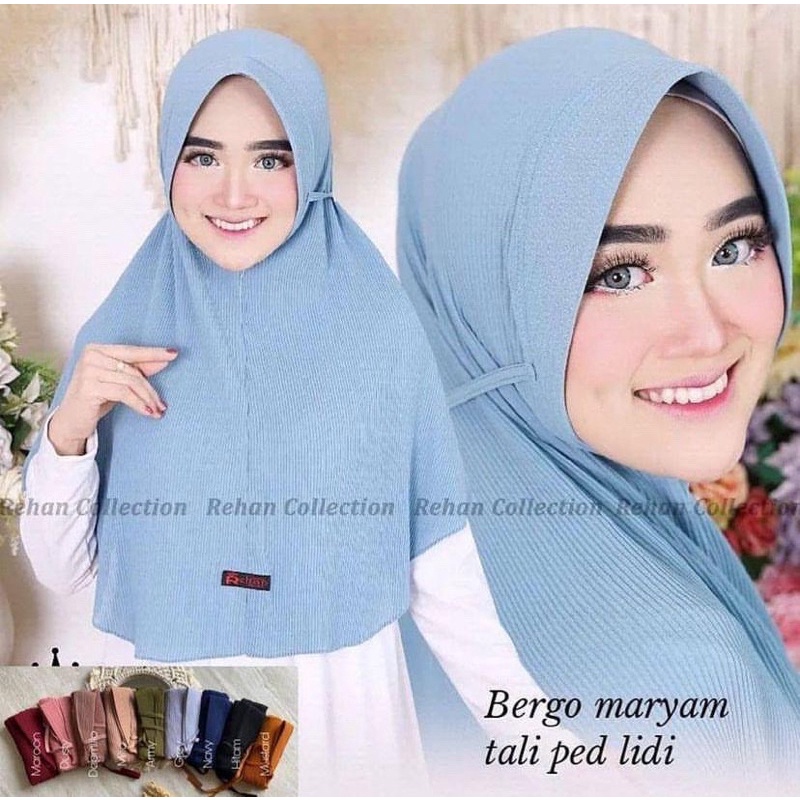 HIJAB BERGO PED AISYAH PLISKET TERMURAH