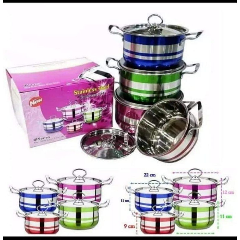 PANCI COOKWARE SET WARNA-WARNI / SET PANCI WARNA