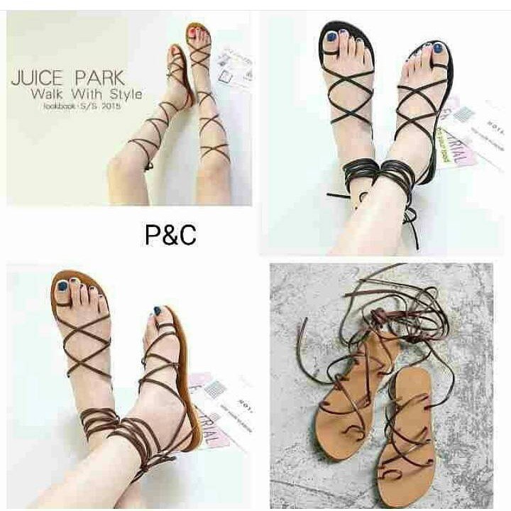 Sandal Teplek Tali Lilit Panjang
