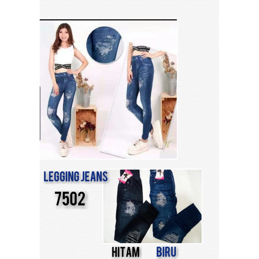 Legging Jeans import Super premium-1