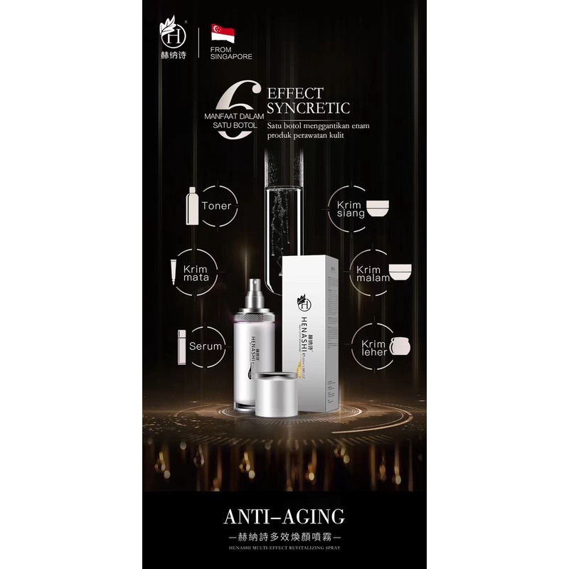 HENASHI - ANTI AGING SKINCARE SPRAY SERUM HUENASS