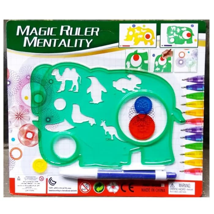 

Penggaris Gambar Anak Magic Ruler Mainan Edukasi Edukatif Best Seller Murah