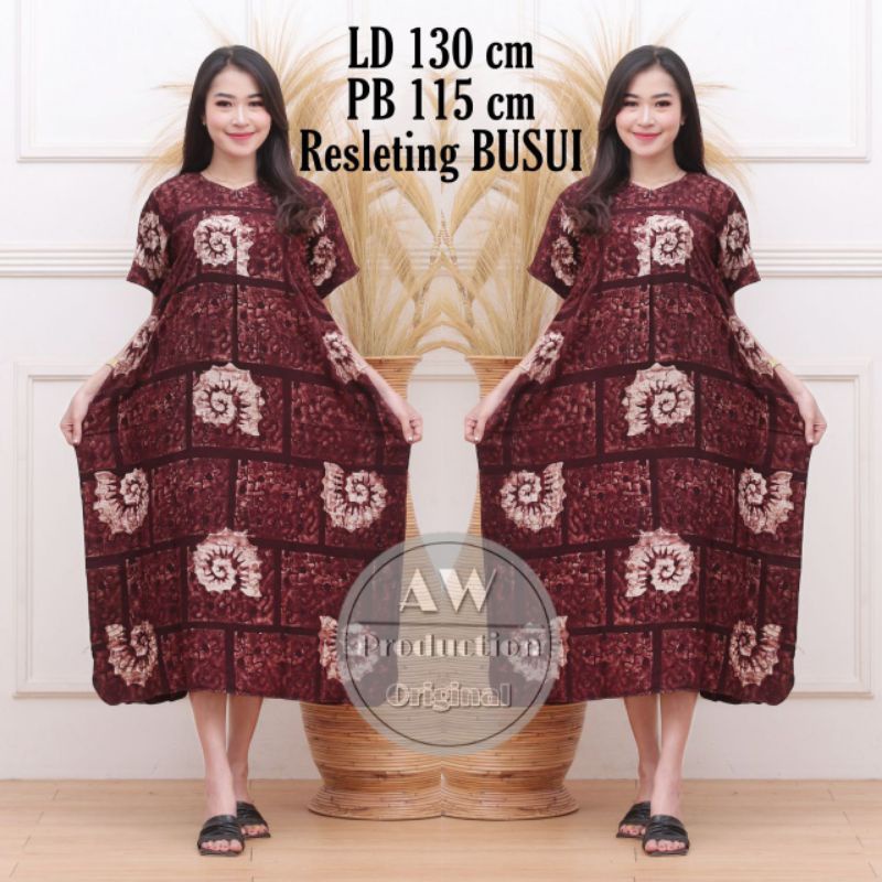 Daster Jumbo Lowo Cap Sogan Kalong Kelelawar Rayon Busui Bumil Homdress Baju Wanita Kekinian Batik Pekalongan Termurah