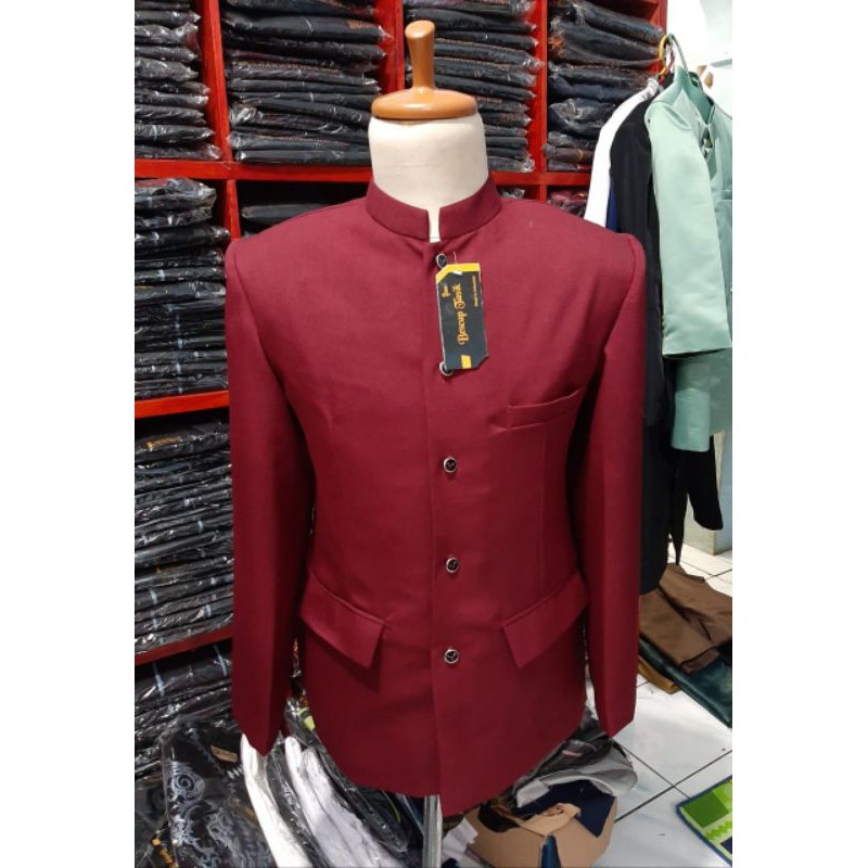 Jual Jasko Pria Jasko Maroon Polos Jaskoko | Shopee Indonesia