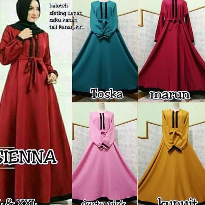 BARU (Cuci Gudang) Gamis Sienna Jumbo/Gamis Balotelli/Gamis