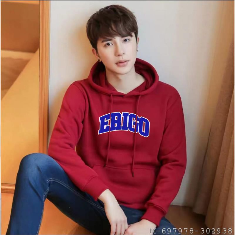 OUTERWARE HOODIE PRIA ERIGO FLEECE VASG-232Warna: Hitam sablon Biru, Hitam sablon Merah, Kuning sabl