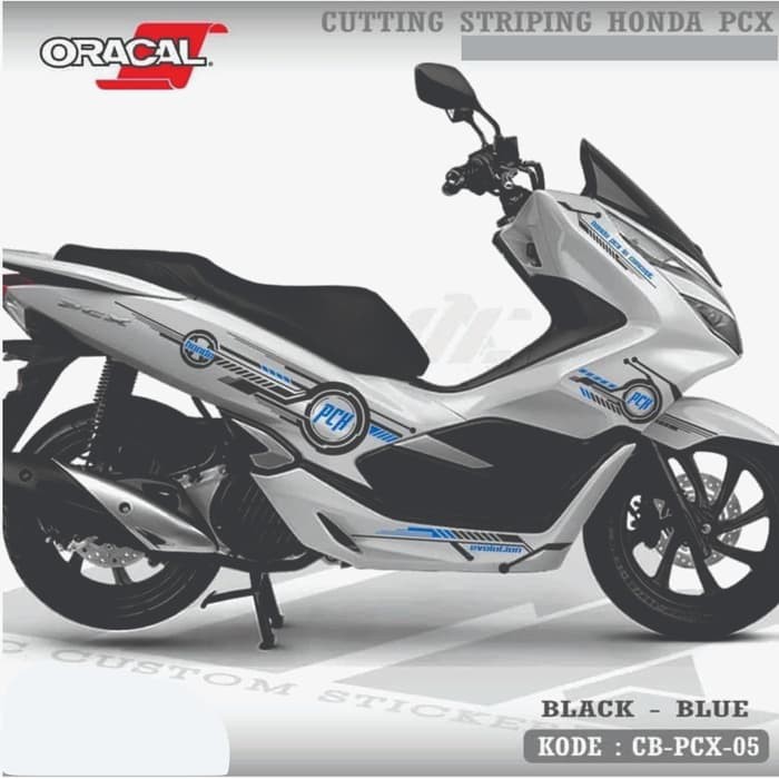 CB-PCX-05 PCX PUTIH -CUTTING STICKER PCX - STRIPING CUTTING PCX PUTIH