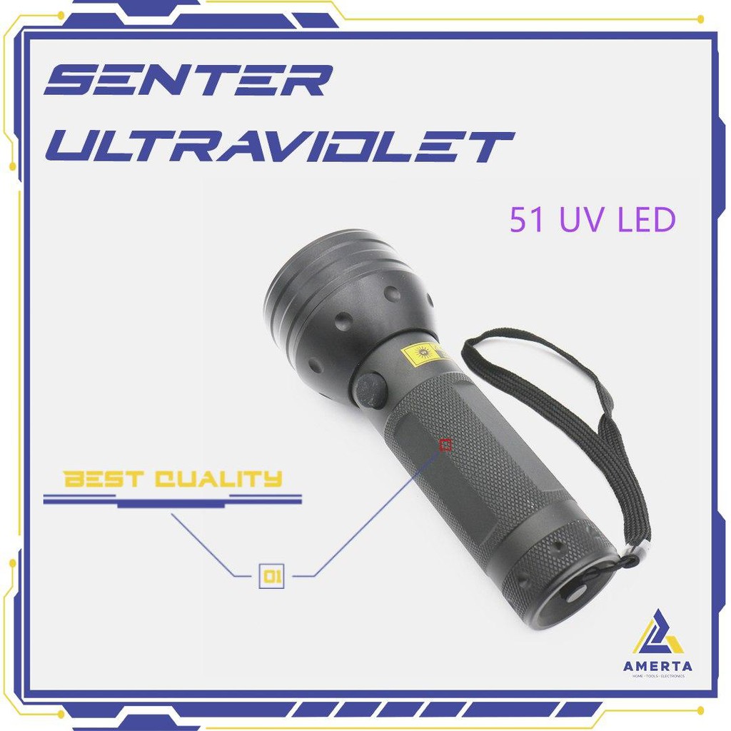 LED Senter Ultraviolet UV 400nm 51