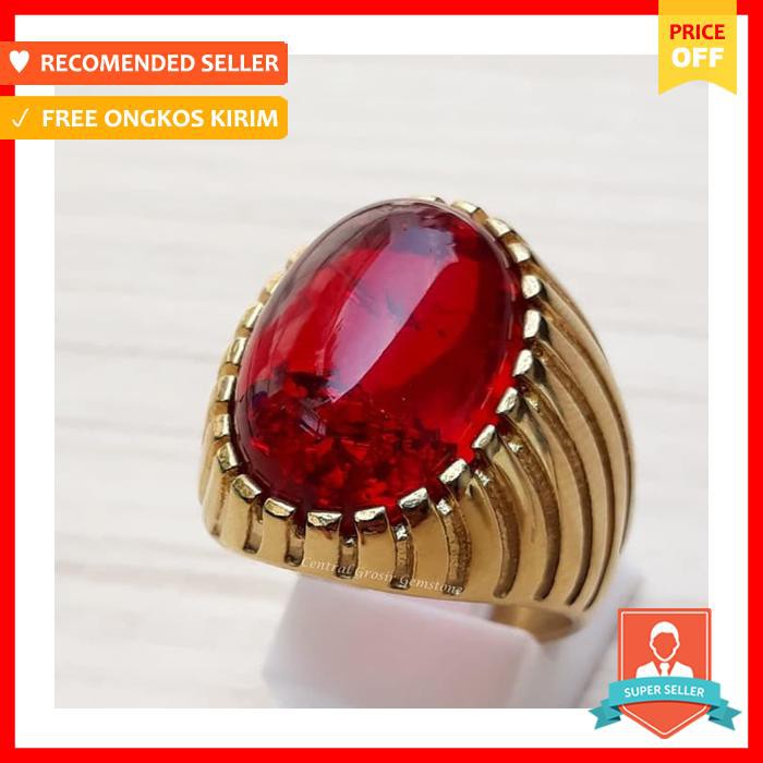 CINCIN BATU PECAH SERIBU MERAH SIAM