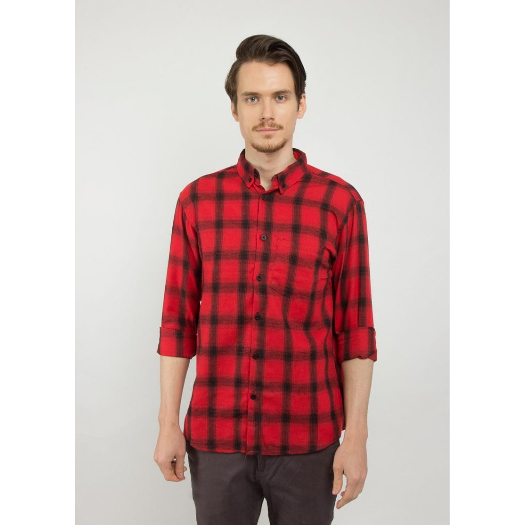 

Erigo Flannel Cassia red