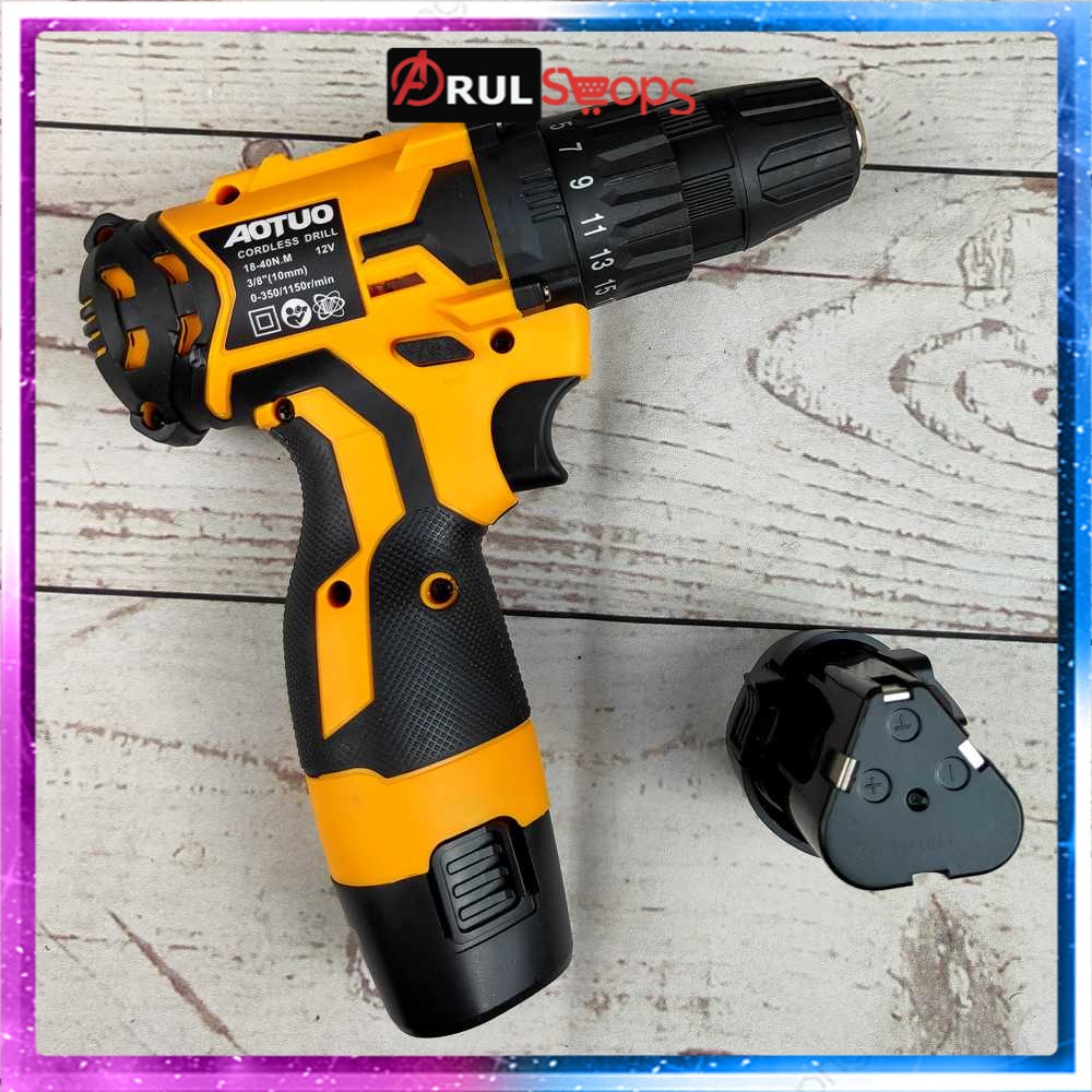 AOTUO Bor Listrik Cordless Rechargeable Lithium Battery 12V - K9F