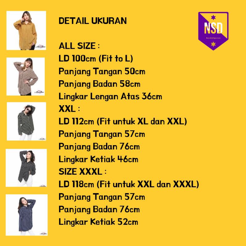 06171 Kemeja Wanita Dewasa Jumbo L XXL XXXL Atasan Cewek Hem Baju Kerja Lengan Panjang Terbaru-1