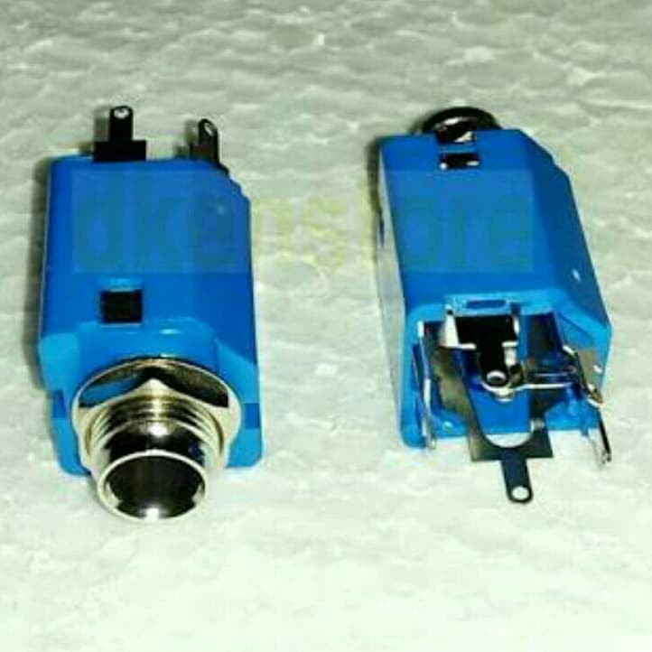 Soket Akai Stereo Biru