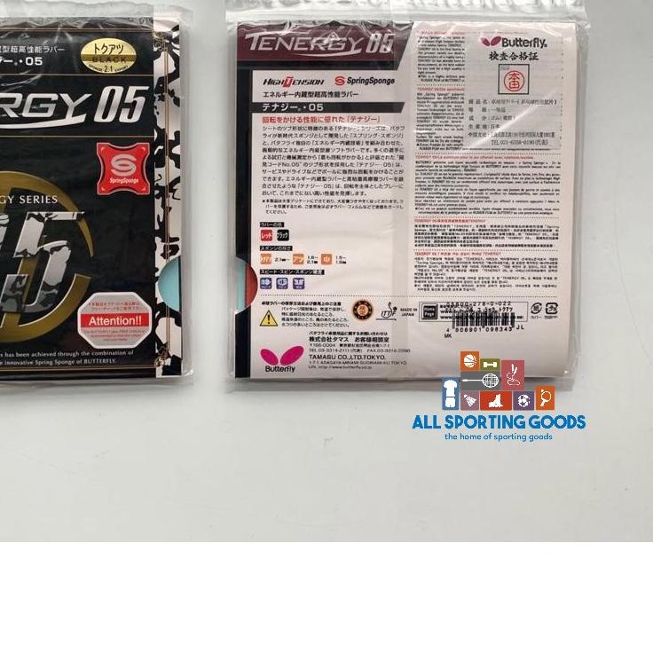 ➸ Karet Pingpong Tenis Meja Butterfly Tenergy 05 PROMO HARGA MURAH ✲
