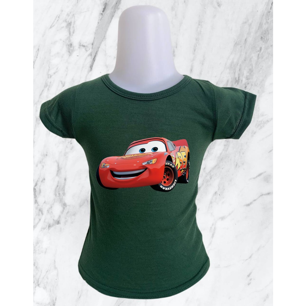 BAYAR DITEMPAT / BISA COD - Baju Anak Laki Laki cars merah / Baju Anak / Baju Kekinian / Kaos Anak motif cars merah