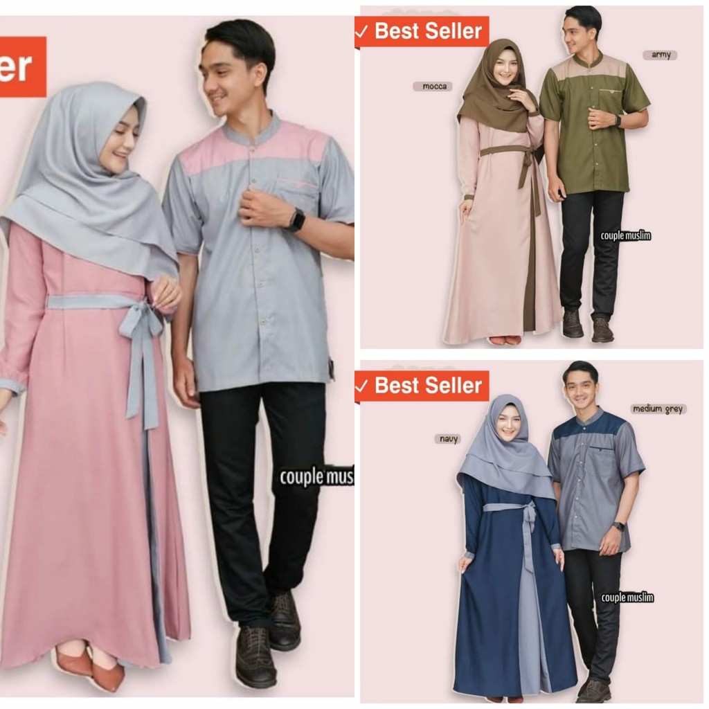 Bisa COD HANIF HANIFAH COUPLE – Baju Couple muslim terbaru 2021