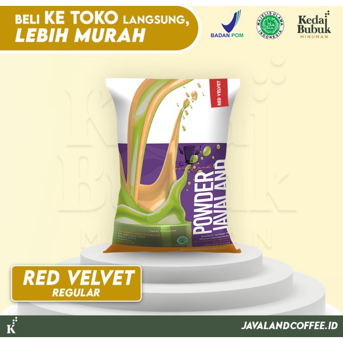 

[MURAH ORIGINAL] Bubuk Minuman Bubble Drinks 1Kg Rasa Red Valvet