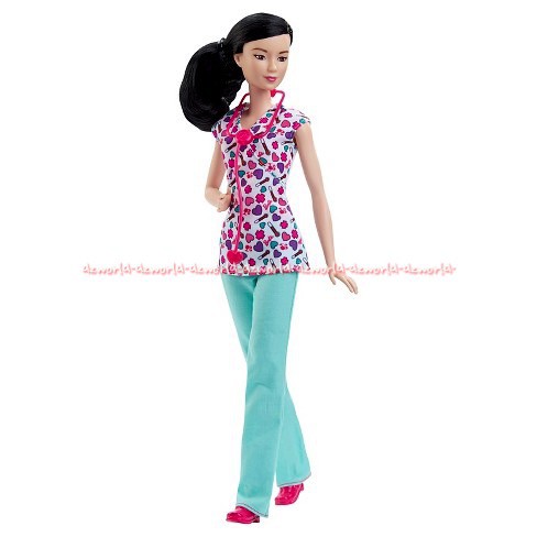 Barbie Nurse Doll Perawat Baju Motif Barbie Career Doll Mainan Boneka Berbi