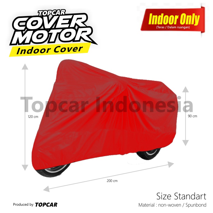 TOPCAR Sarung Motor Suzuki Satria F 150 Cover Motor Indoor Pelindung Penutup Jok Non Waterproof