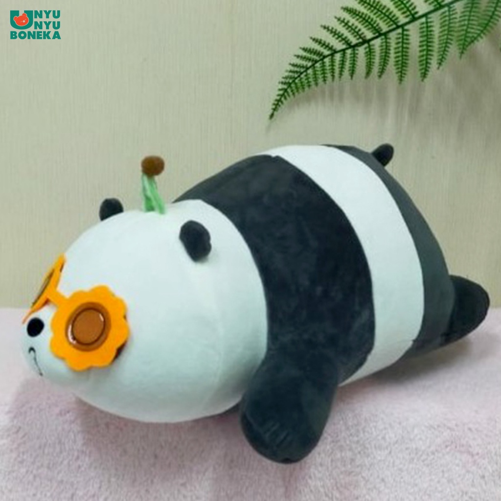 Boneka Laying We Bare Bears Panda Grizzly Ice Bear Beruang Animal Karakter