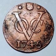 koin kuno voc 1745 utrect temuan.