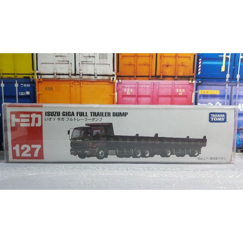 Tomica Long Isuzu Giga Full Trailer Dump (127)