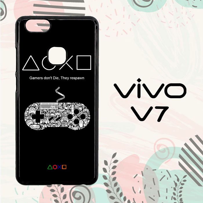Casing Vivo V7 Custom Hardcase HP Gamers Button L0506