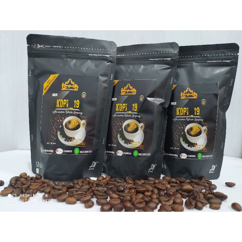 

Coffee nineten Robusta Lampung kemasan 200 gram
