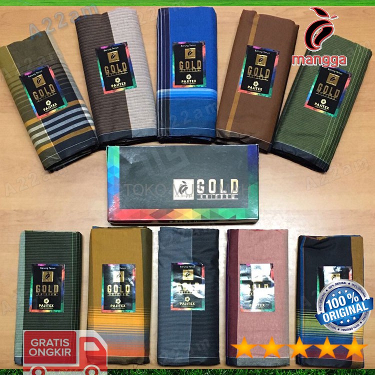 Sarung Tenun M99-10 Motif Acak Random Cap MANGGA Original Dewasa