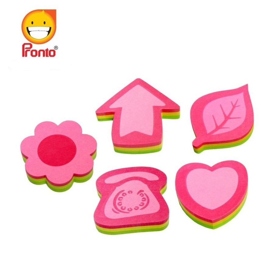 

Pronto Sticknotes Mini Cube Motif , Telephone, Daun, Hati, Bunga, panah sticky note pronto