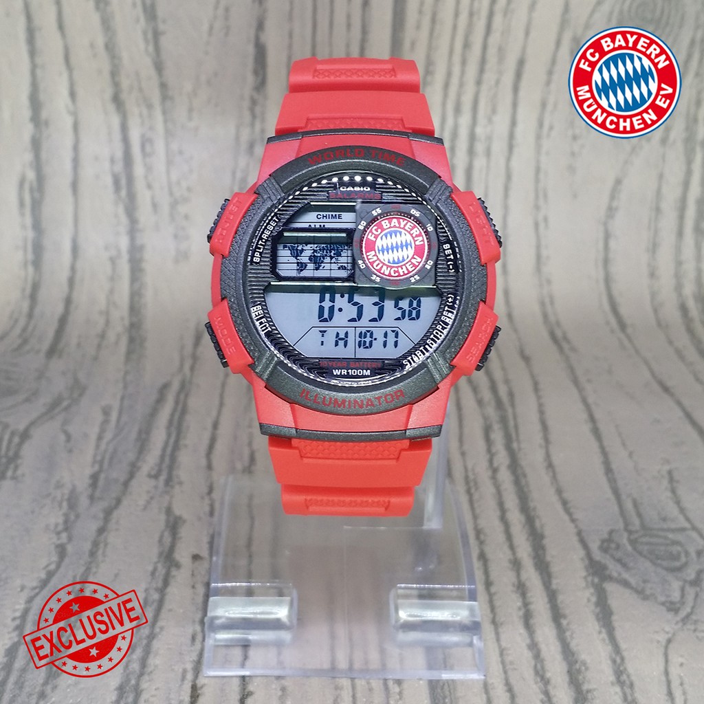 [SUPER EXCLUSIVE] JAM CASIO ILLUMINATOR BAYERN MUNCHEN DIGITAL