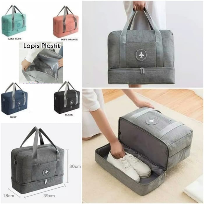 3 Layer Gym Travel Bag/ Tas Import 3 Sekat Multifungsi WATERPROOF