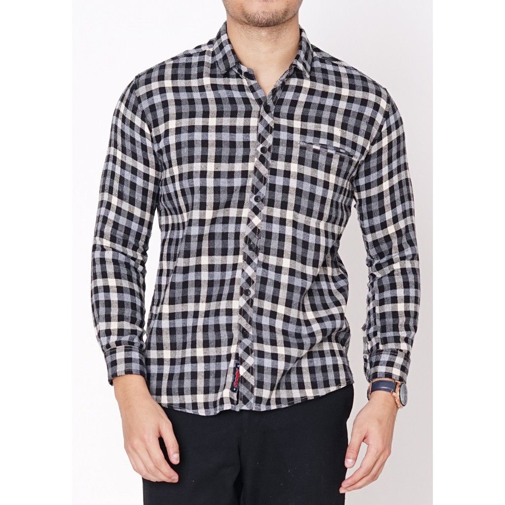 

Dancus - Kemeja Premium Flanel Pria Tangan Panjang Semi Formal M-XXL Kualitas Import
