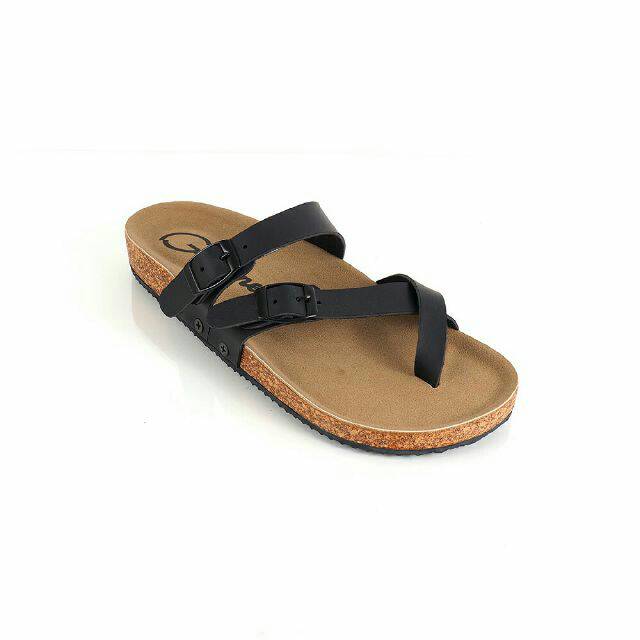 SANDAL KULIT PRIA 05 CEVANY BLACK BROWN TAN KULIT SAPI ASLI ORIGINAL