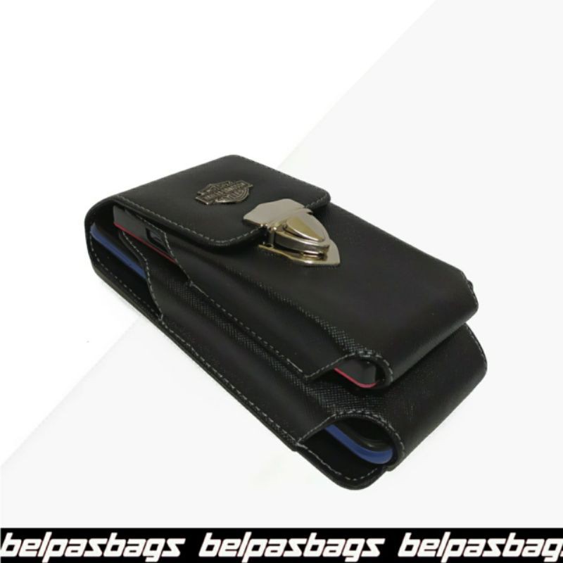 DOMPET SARUNG HP PINGGANG KULIT SINTETIS PRIA 2 SLOT 02