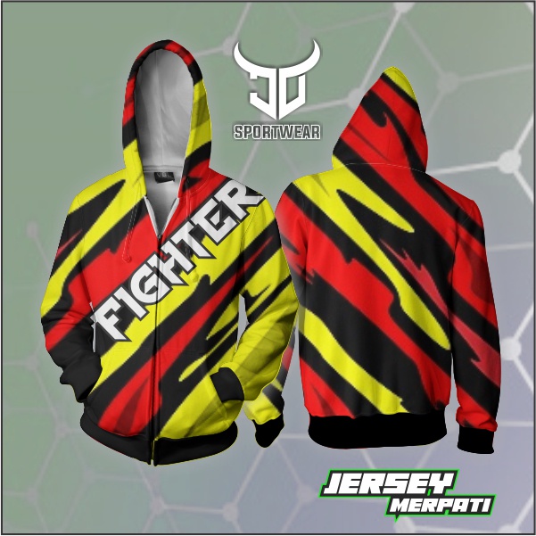 jaket jersey printing merpati terbaru murah merah kuning hitam custom desain