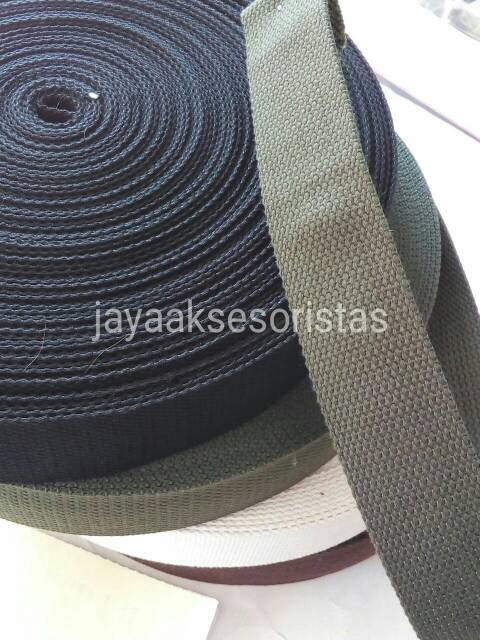 Tali webbing tas katun 3.8 cm