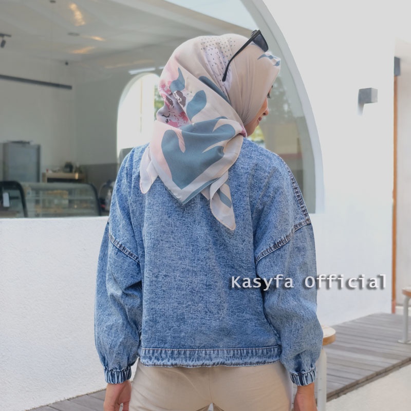 VINTAGE JAKET JEANS OVERSIZE // JAKET JEANS OVERSIZE WANITA