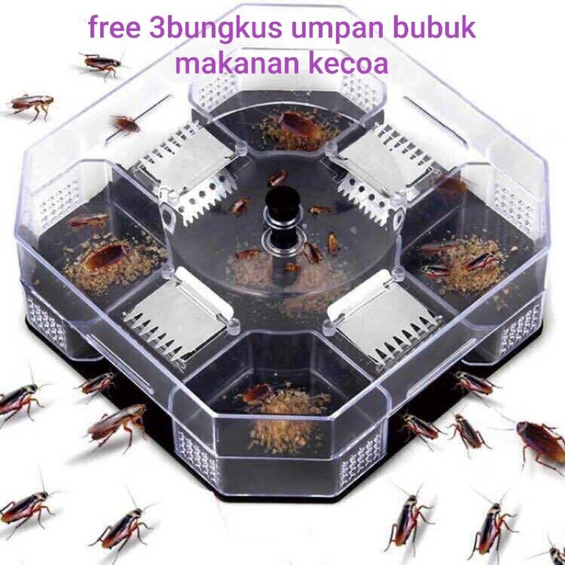 Cockroach Trap Kotak Perangkap Kecoa Pembasmi Serangga Hama Kecoak Reusable Jebakan Besar Pembunuh