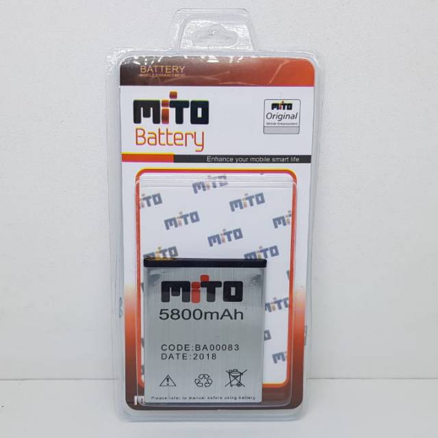 Baterai Mito Fantasy Mini Batre Mito A260 Batre Mito BA00083 Baterai Mito A260+ Baterai 2 IC