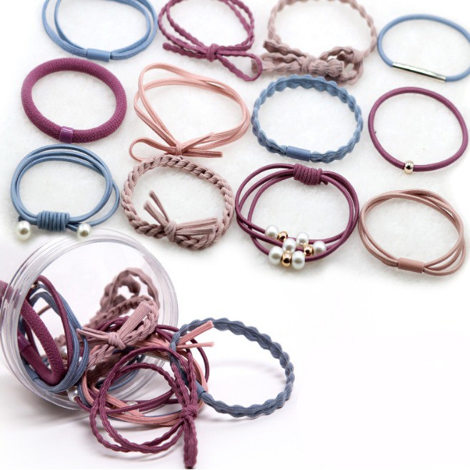 UNIK - F519 Ikat Rambut 12 in 1 Fashion Wanita / Accesories Rambut Import / Ikat Rambut Murah Batam-F519 Warna Warni