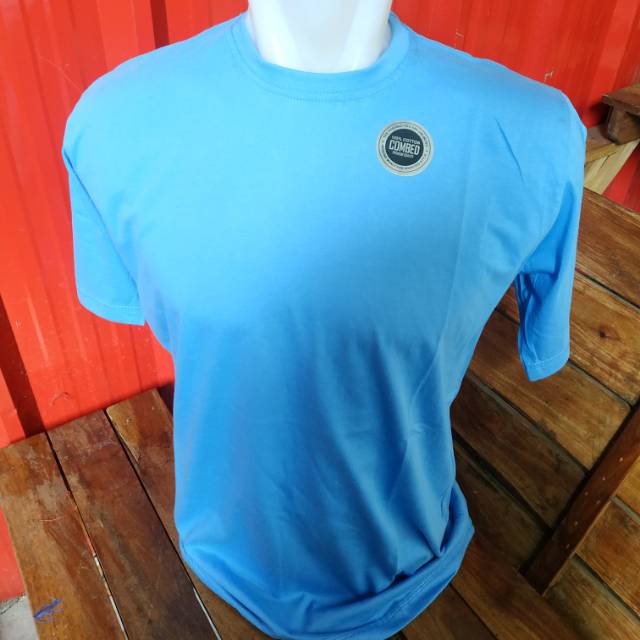  Kaos  polos  Biru Kenari Harga  glosir bahan  Cotton Combed 