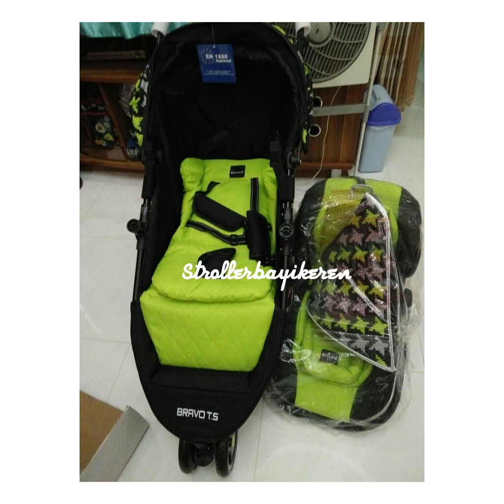 Stroller Babyelle Bravo Travel System / kereta dorong bayi baby elle bravo 2in1 roda tiga + carseat
