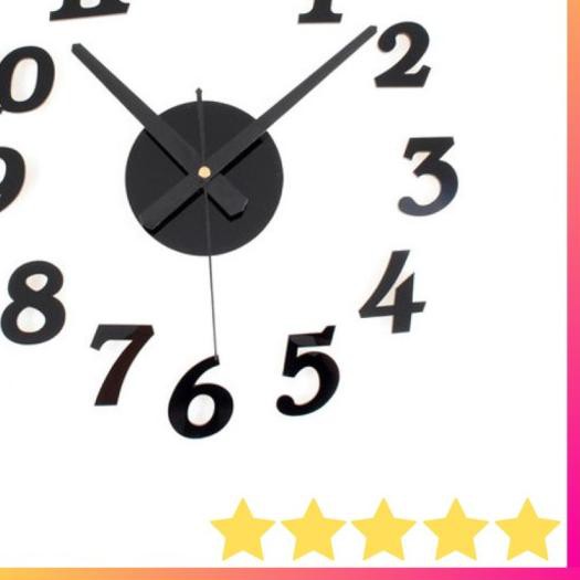 ○ Jam Dinding DIY Tempel Tembok Ukuran Besar 30-50cm DIY-03 ❅