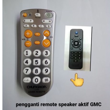 REMOTE REMOT PENGGANTI REMOTE SPEAKER AKTIF GMC BLUETOOTH